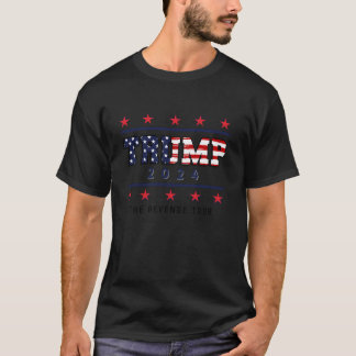 Trump Revenge Tour 2024 President Election Support T-Shirt