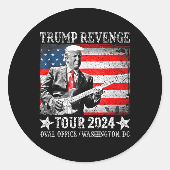 Trump Revenge Tour 2025  Classic Round Sticker (Front)