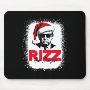 Trump Rizz The Season Christmas Funny Donald Trump Mouse Pad