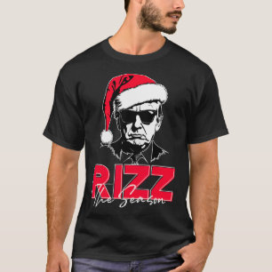 Trump Rizz The Season Christmas Funny Donald Trump T-Shirt