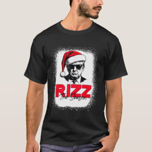 Trump Rizz The Season Christmas Funny Donald Trump T-Shirt