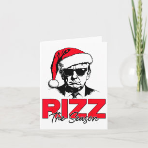 Trump Rizz The Season Funny Trump 2024 Xmas Pink S Card