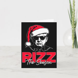 Trump Rizz The Season Funny Trump 2024 Xmas Pink S Card