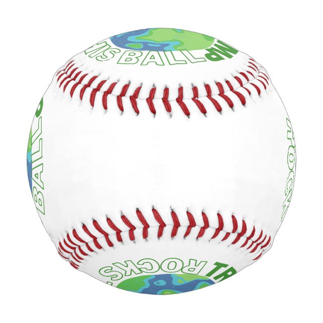 Trump rocks this ball Baseball (Back)