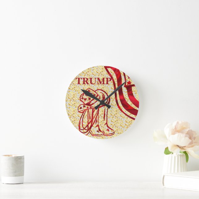 TRUMP ROUND CLOCK (Home)