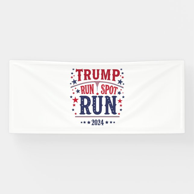 Trump Run Spot Run Funny Election Debate  Banner (Horizontal)