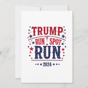 Trump Run Spot Run Funny Election Debate  Invitation
