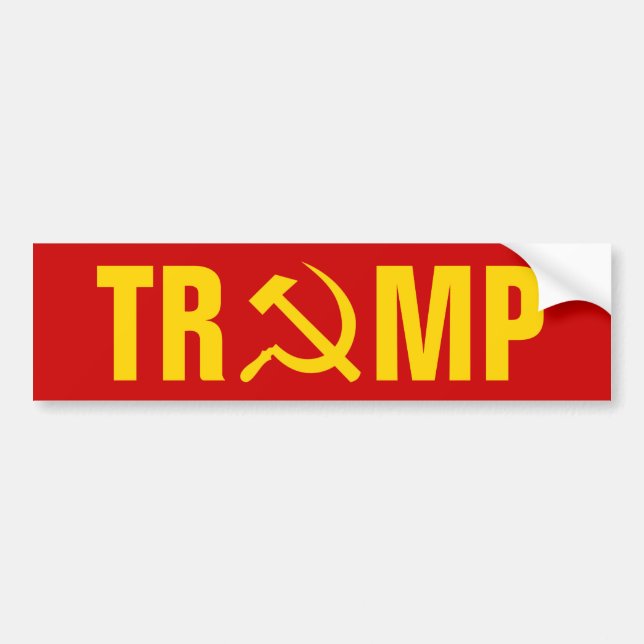 Trump - Russia Bumper Sticker (Front)