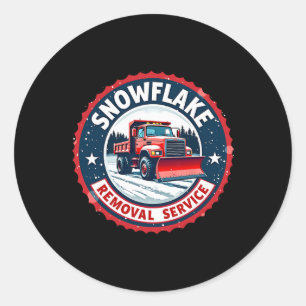 Trump’s Snowflake Removal Service Festive Christma Classic Round Sticker