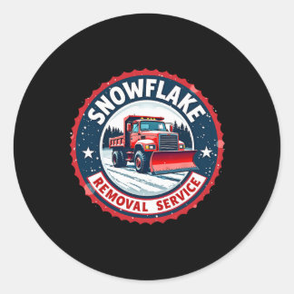Trump’s Snowflake Removal Service Festive Christma Classic Round Sticker