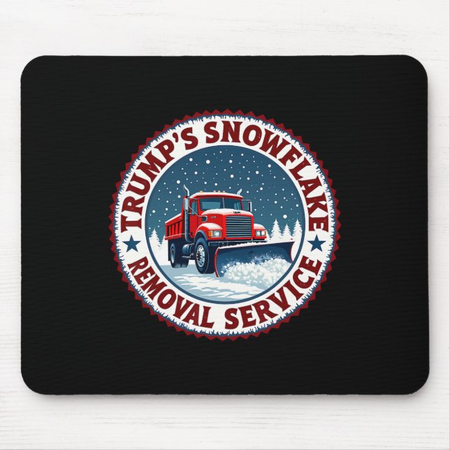 Trump’s Snowflake Removal Service Funny Festive Ho Mouse Pad (Front)