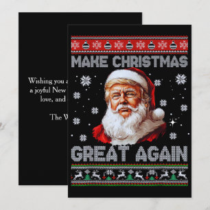 Trump Santa Claus Make Christmas Great Again Holiday Card
