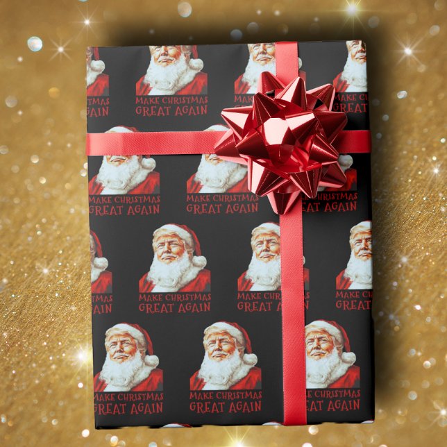Trump Santa Claus | Make Christmas Great Again Wrapping Paper (Creator Uploaded)