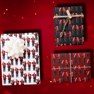 Trump Santa Hat Dance Christmas   Trump Dancing Wrapping Paper Sheet