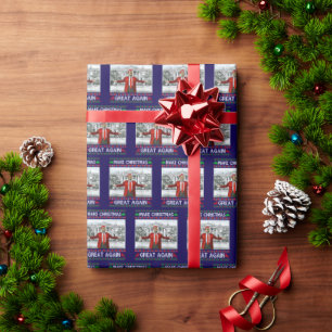Trump Santa Hat   Trump Make Christmas Great Again Wrapping Paper