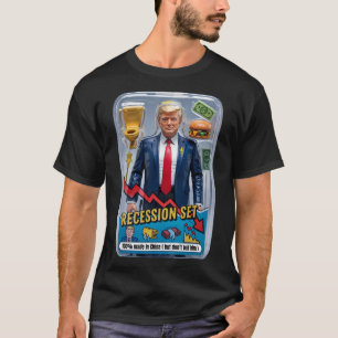 Trump Satire Survived Recession Box Set Action Fig T-Shirt