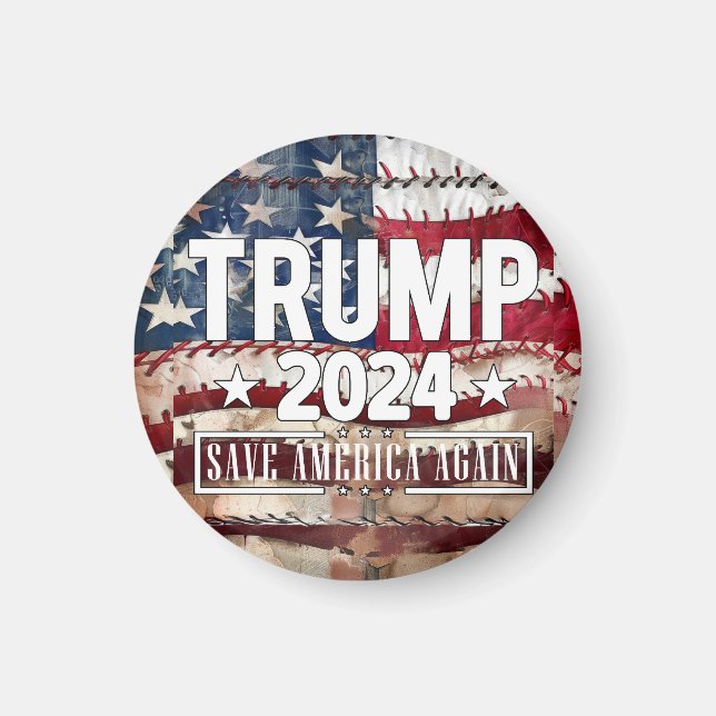 Trump! save America again. Magnet (Front)