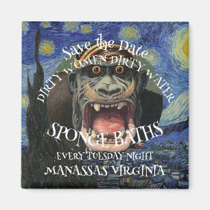 Trump SAVE THE DATE DIRTY WOMEN SPONGE BATHS Magnet