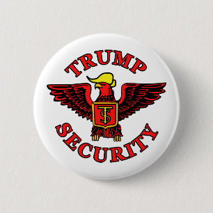 Trump Security 6 Cm Round Badge
