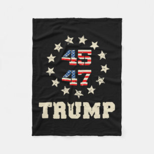 Trump Sentenced 4 Years Community Service Orange 4 Fleece Blanket