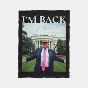 Trump Shirts For Men 2025 Trump Won Trump Presiden Fleece Blanket