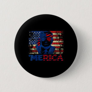 Trump Shirts Fourth 4th Of July Trump American Fla 6 Cm Round Badge