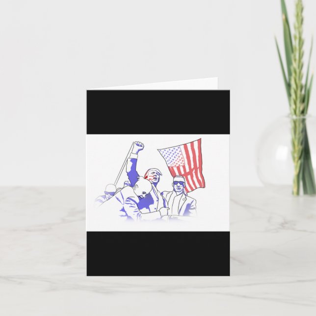 Trump Shot At 2024  Card (Front)