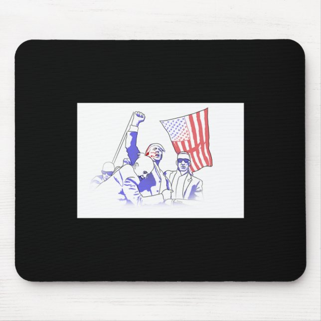 Trump Shot At 2024  Mouse Pad (Front)