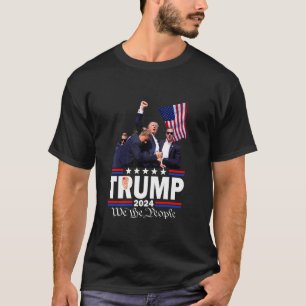 Trump Shot Bulletproof Bloody Ear Bleeding Butler T-Shirt
