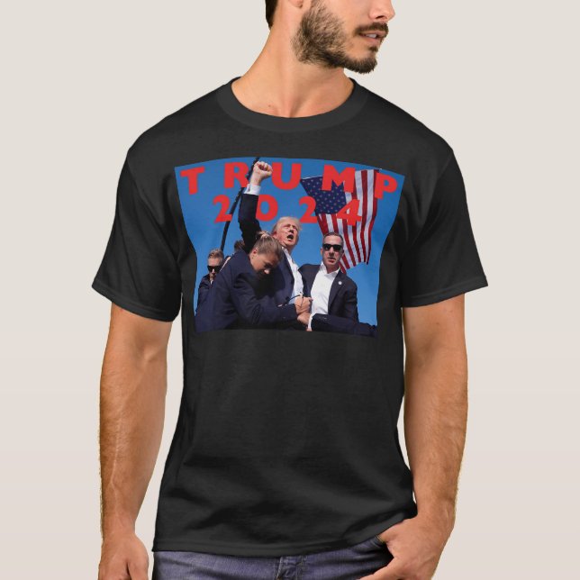 Trump Shot In Ear T-Shirt (Front)