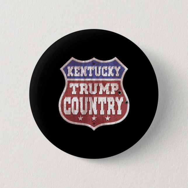 Trump Sign - Kentucky Trump Country - Trump  6 Cm Round Badge (Front)