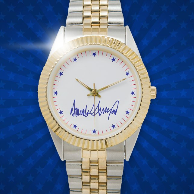 Trump Signature blue stars and red stripes style Watch (Creator Uploaded)