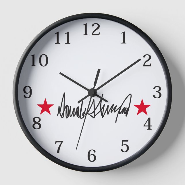 Trump Signature  Clock (Front)