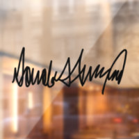 Trump Signature Decal