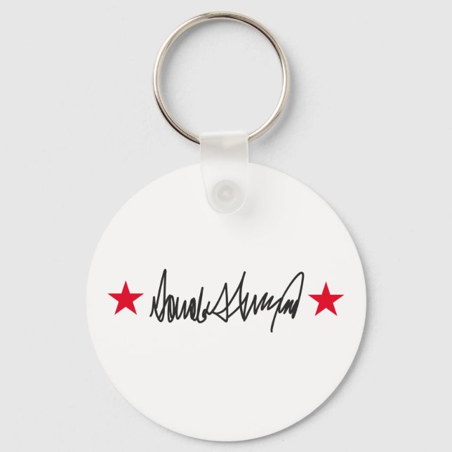 Trump Signature  Key Ring (Front)