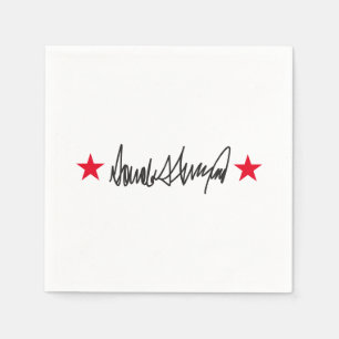 Trump Signature  Napkin