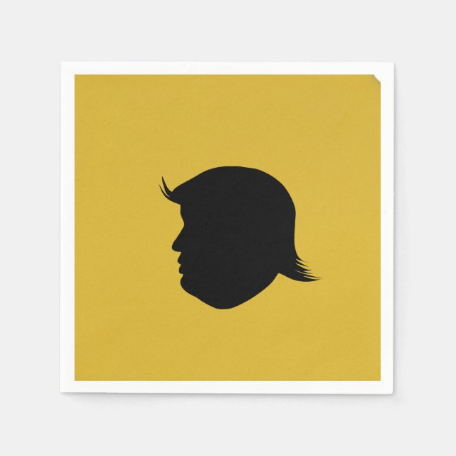 TRUMP SILHOUETTE COCKTAIL NAPKINS (Front)