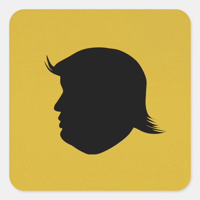 TRUMP SILHOUETTE STICKER  (Front)