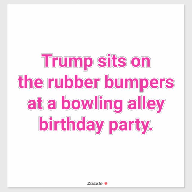 Trump sits on rubber bumpers Hankamer Artjunkhaus (Sheet)