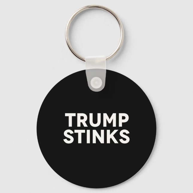 Trump Smells Bad Stinks  Key Ring (Front)