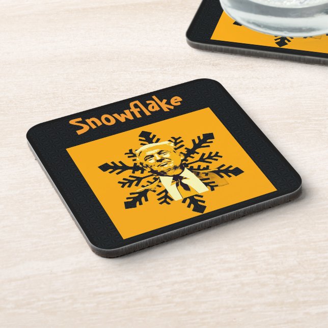 Trump/Snowflake Beverage Coaster (Left Side)
