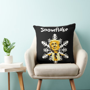 Trump/Snowflake Throw Pillow