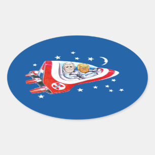 Trump Space Force Oval Sticker