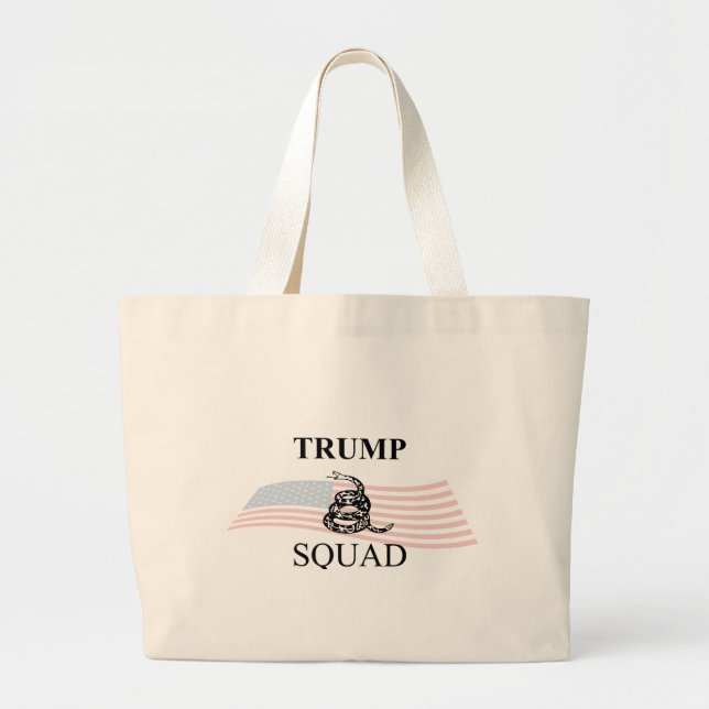 Trump Squad Large Tote Bag (Front)