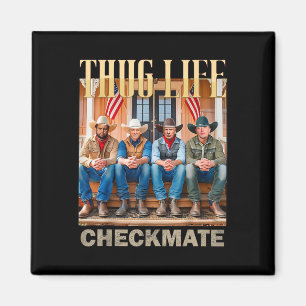 Trump Squad Thug Life Trump Vance Kennedy Elon  Magnet