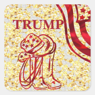 TRUMP SQUARE STICKER