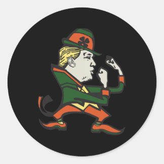 Trump St. Paddy's Funny Trump St Patrick's Day  Classic Round Sticker