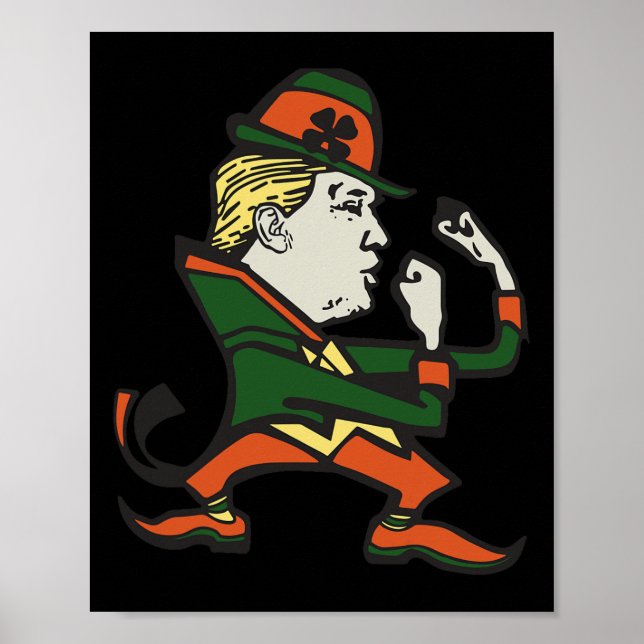 Trump St. Paddy's Funny Trump St Patrick's Day  Poster (Front)