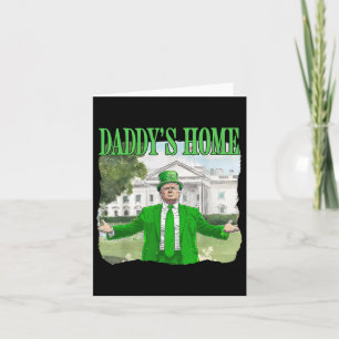 Trump St Patrick Day Daddy's Home White House Lepr Card