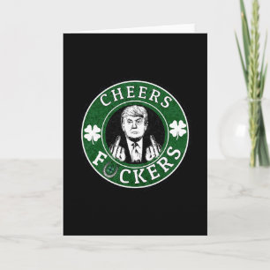 Trump St Patrick’s Day Cheers Ers Shamrock Patrick Card